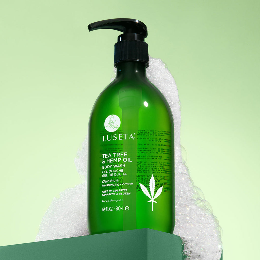 Tea Tree & Hemp Oil Body Wash Body Wash Luseta Beauty 16.9oz 