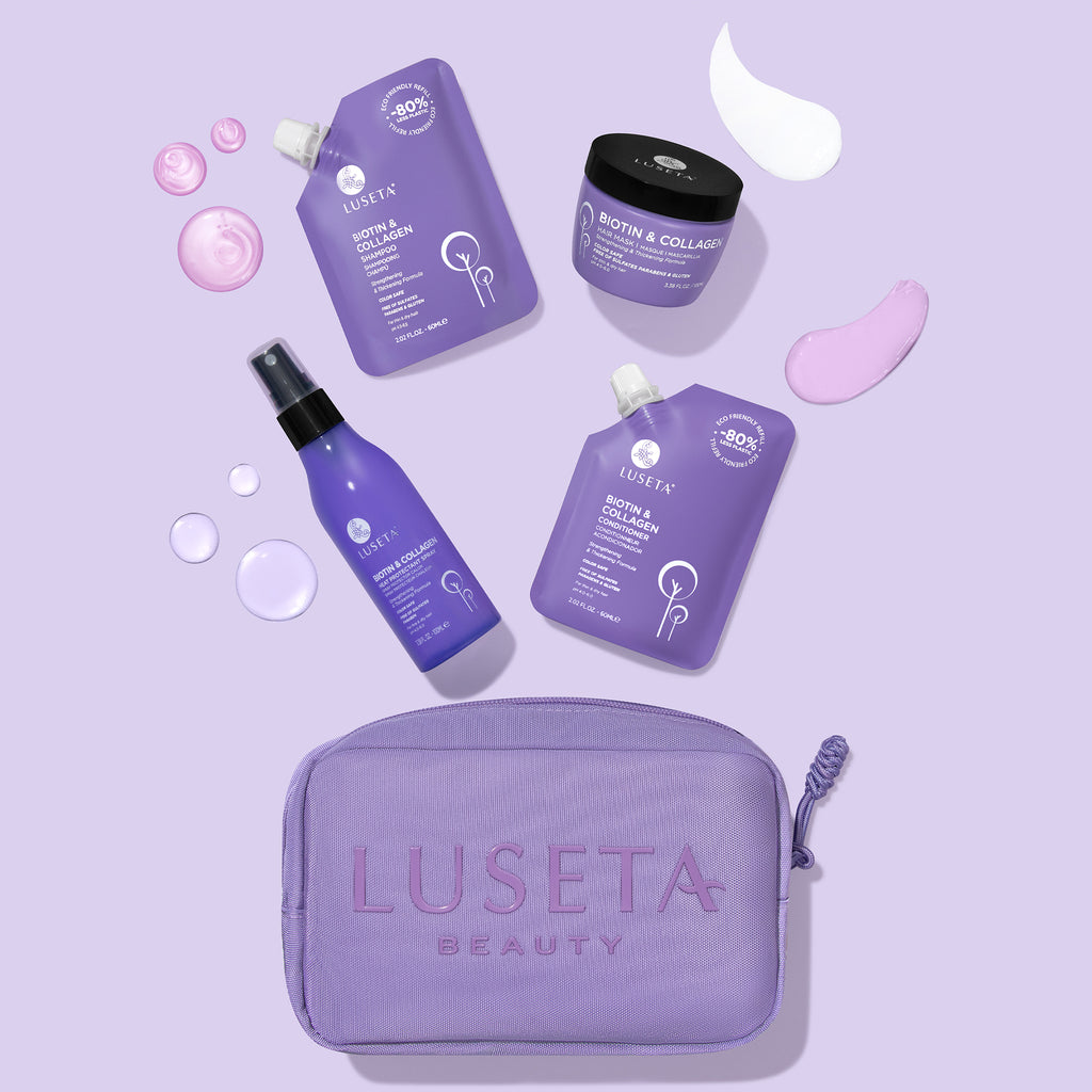 Biotin & Collagen Jet-Set Hair Strengthen Kit - Luseta Beauty