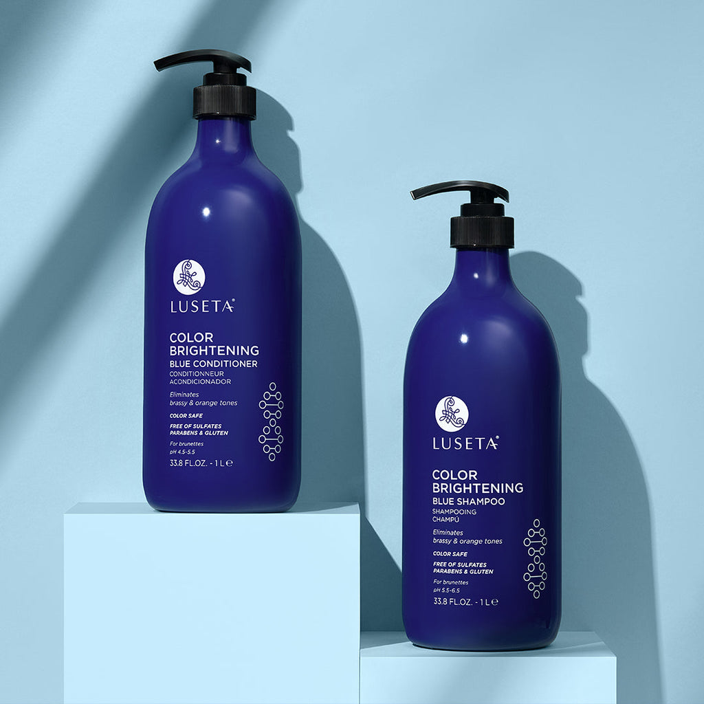 Color Brightening Blue Bundle Haircare Set Luseta Beauty 