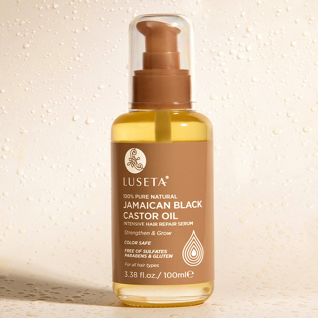 100% Pure Natural Jamaican Black Castor Oil Hair Treatment Luseta Beauty 