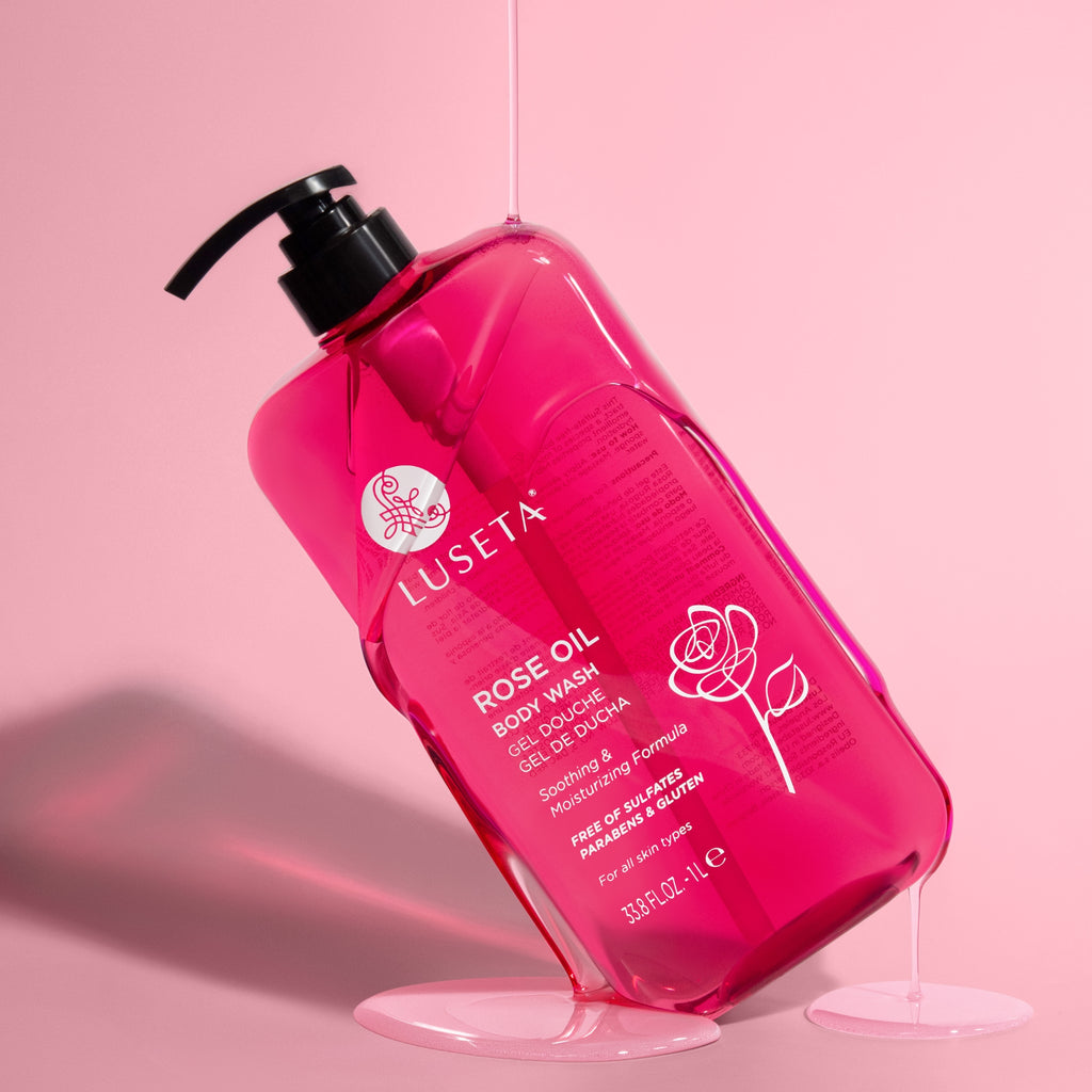 NEW Rose Oil Body Wash - Luseta Beauty