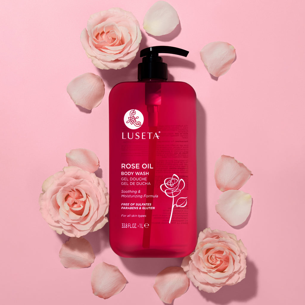 NEW Rose Oil Body Wash - Luseta Beauty