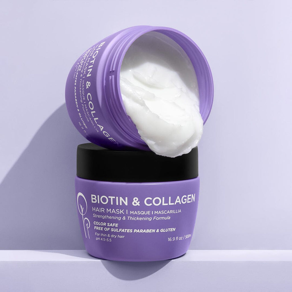 Biotin & Collagen Hair Mask Hair Treatment Luseta Beauty 16.9oz 