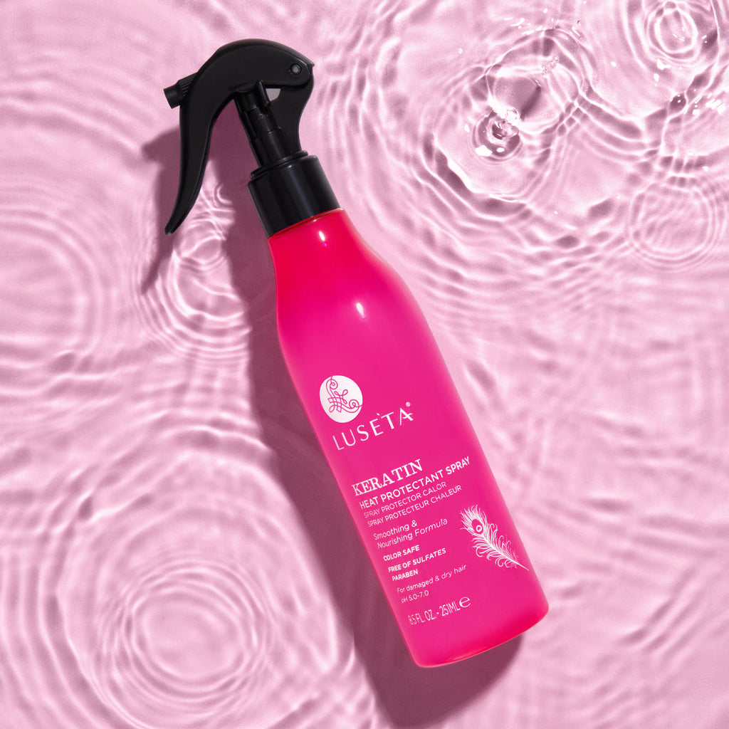 Keratin Smooth Heat Protectant Spray Hair Treatment Luseta Beauty 