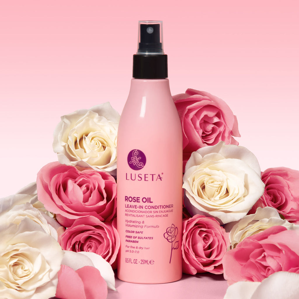 Rose Oil Leave-in Conditioner Hair Treatment Luseta Beauty 8.5oz 