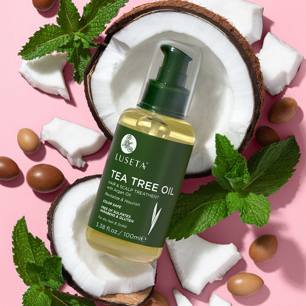 Captivating Tea Tree Scalp Treatment Scene Concept Captivating Tea Tree Scalp Treatment Scene Concept