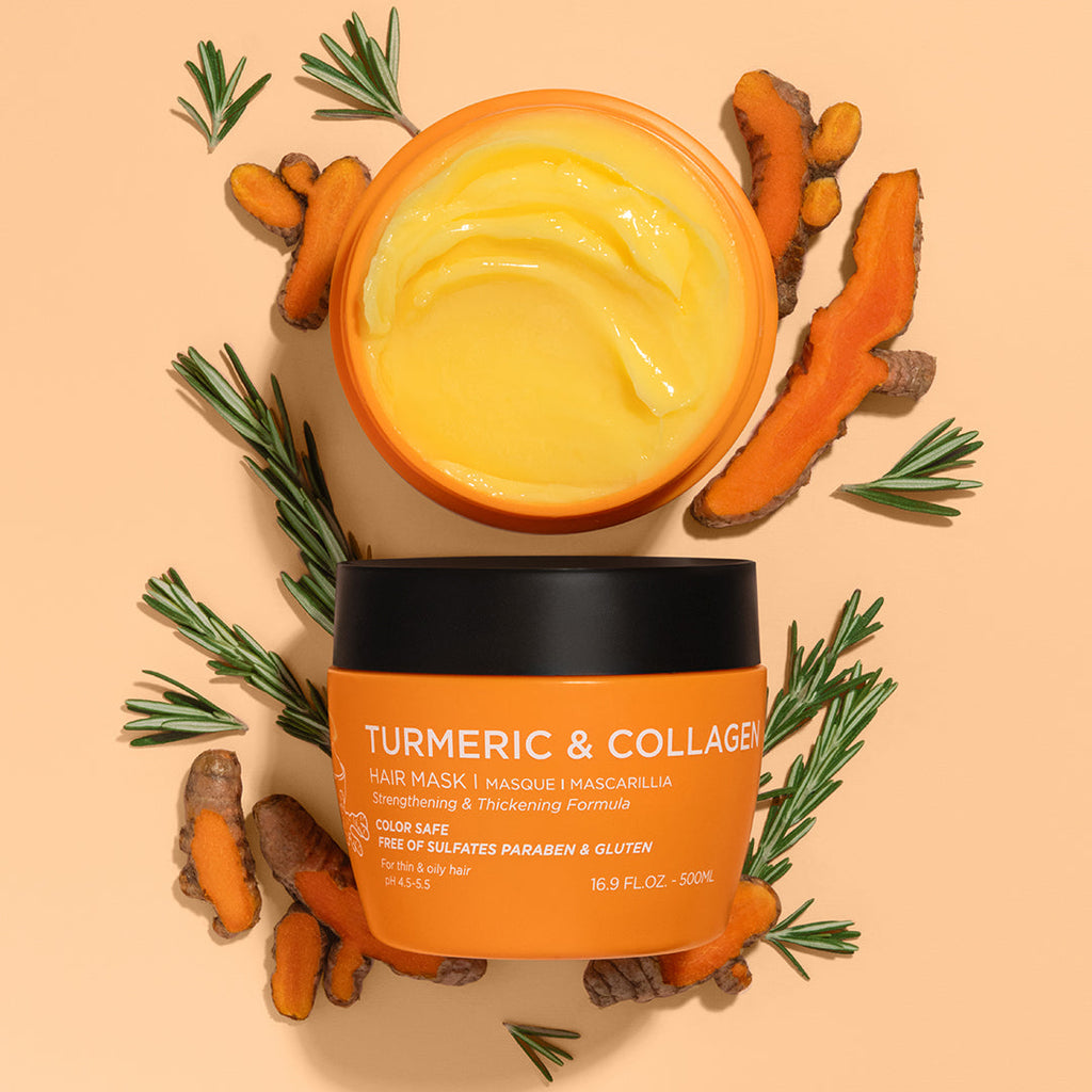 Turmeric & Collagen Hair Mask Hair Treatment Luseta Beauty 16.9oz 