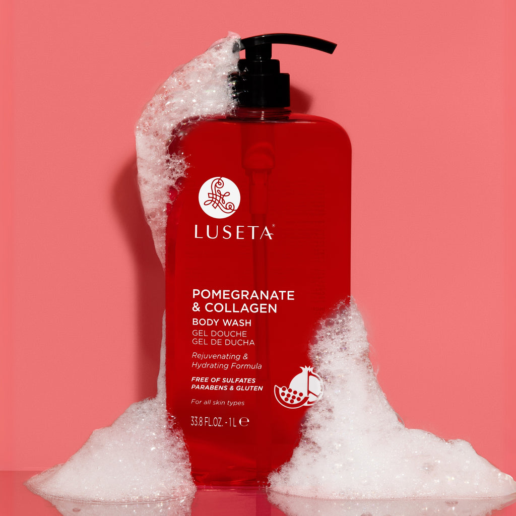 NEW Pomegranate & Collagen Body Wash - Luseta Beauty