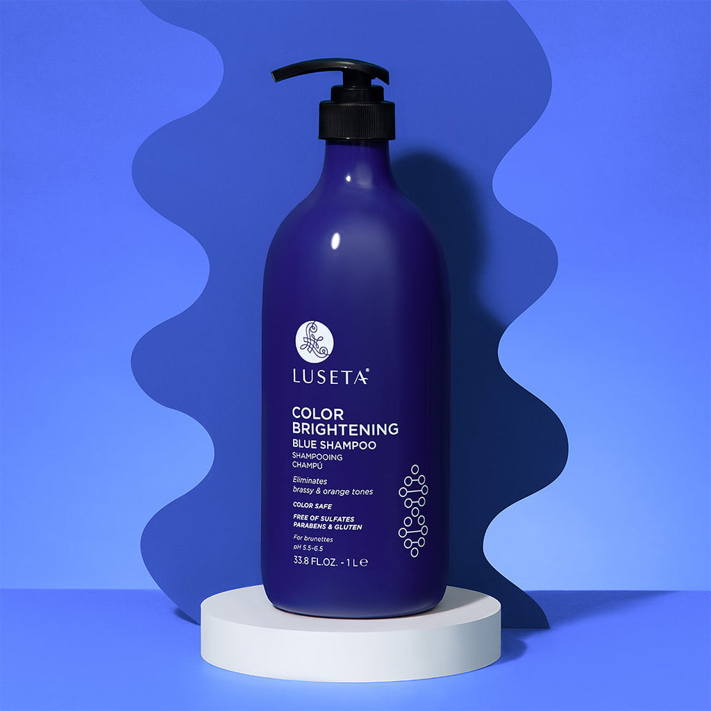 Color Brightening Blue Shampoo Shampoo Luseta Beauty 33.8oz 
