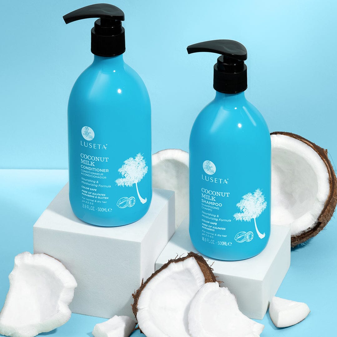 Coconut Milk Bundle Bundle Luseta Beauty 1 x 16.9oz Shampoo & Conditioner Set 