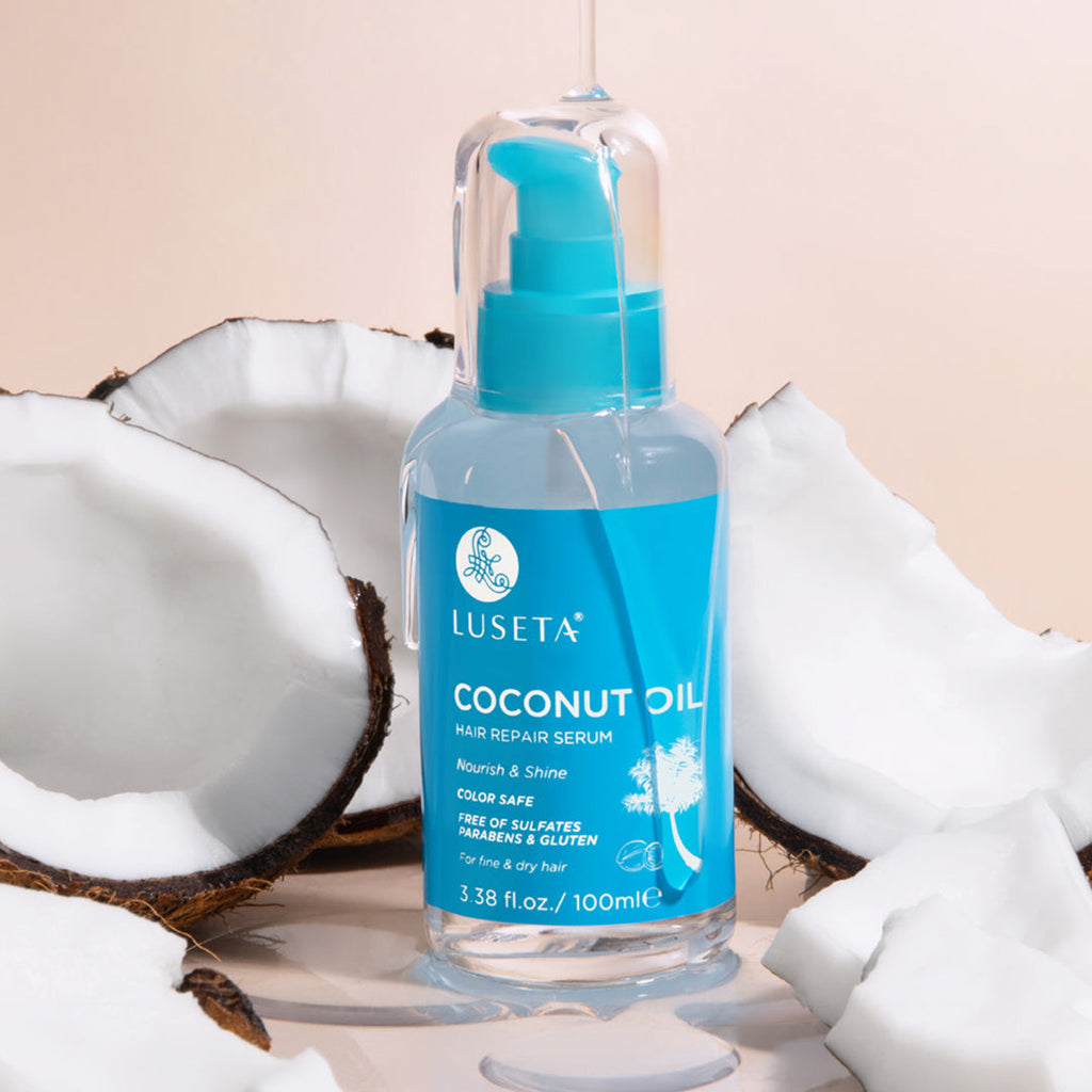 Coconut Oil Hair Repair Serum Hair Treatment Luseta Beauty 3.4oz 
