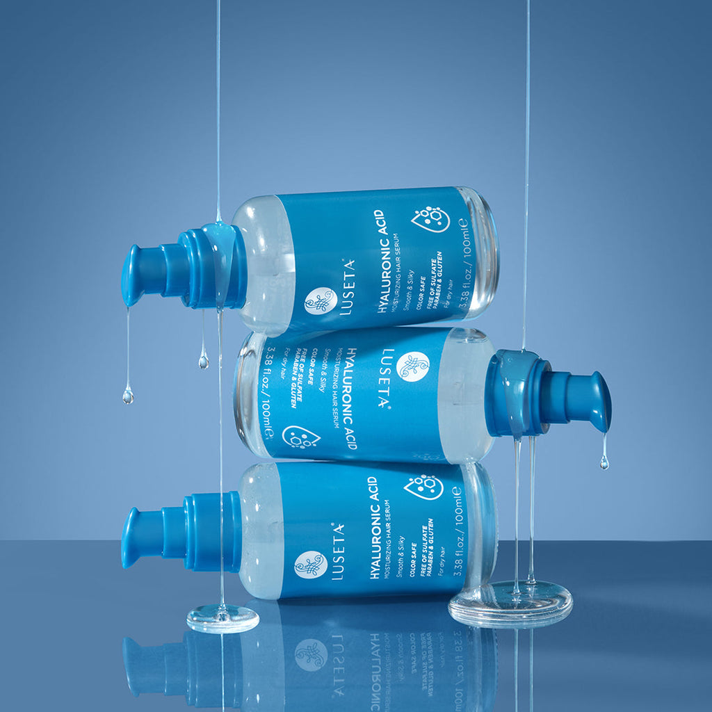 Hyaluronic Acid Moisturizing Hair Serum Hair Treatment Luseta Beauty 3.38oz 