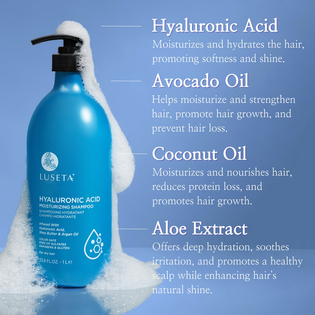 Hyaluronic Acid Moisturizing Shampoo - Luseta Beauty