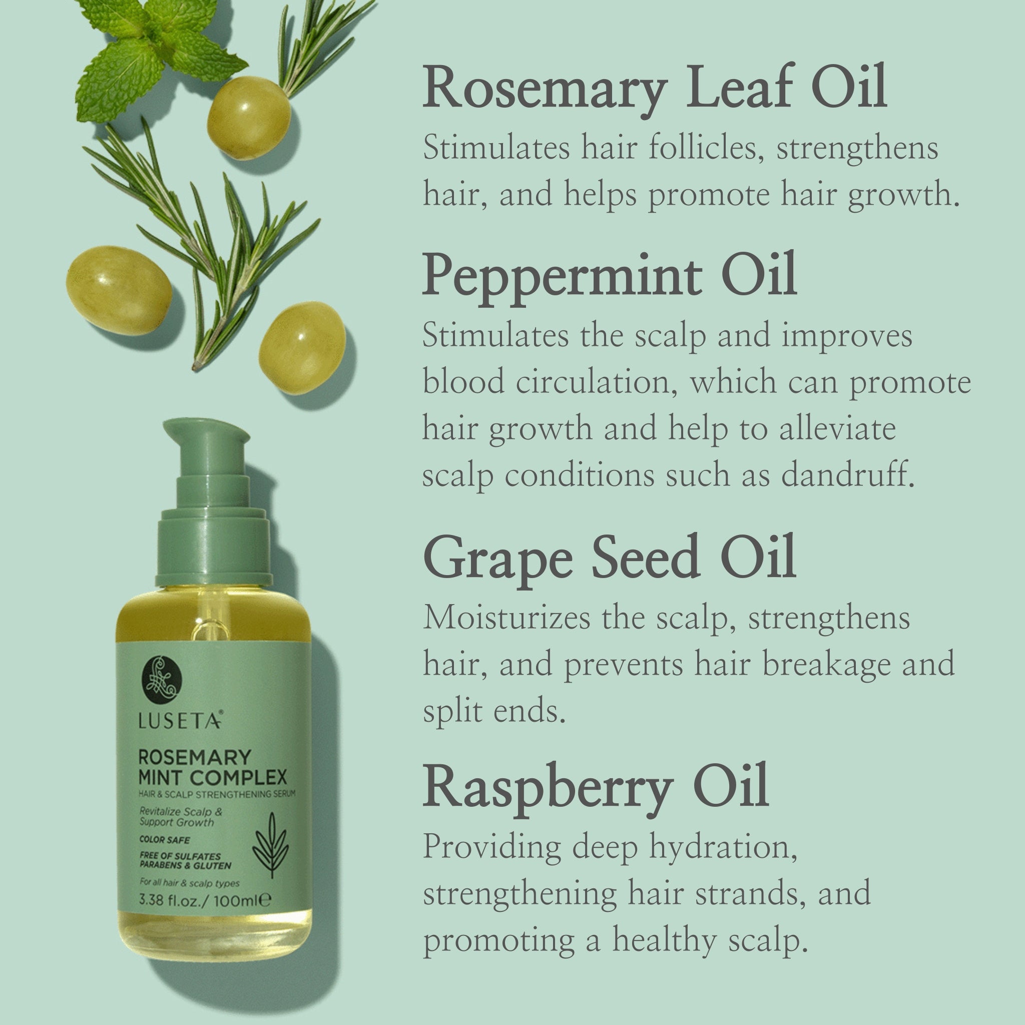 ++Rosemary Mint Complex Hair & Scalp Serum++