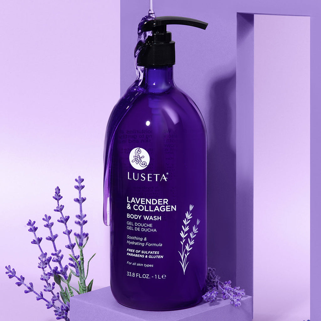 Lavender & Collagen Body Wash Body Wash Luseta Beauty 33.8oz 