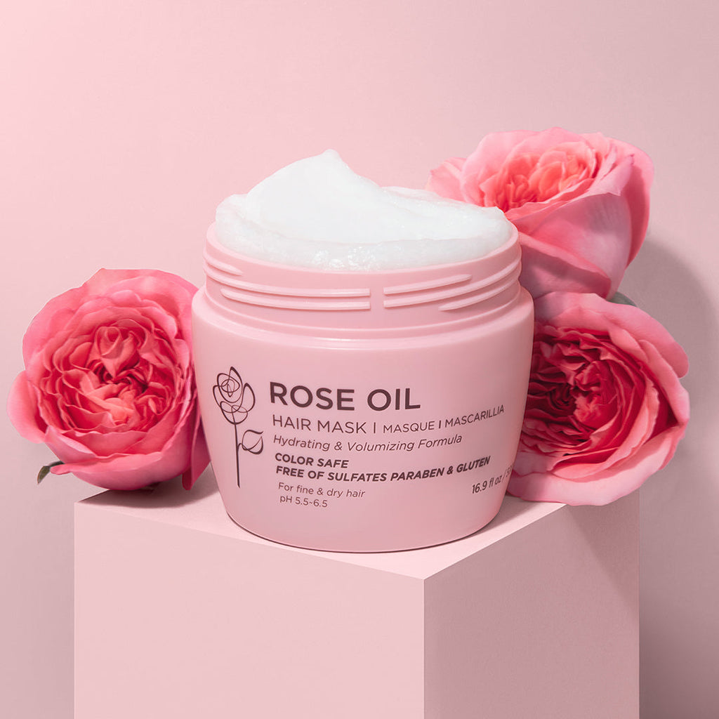 Rose Oil Hair Mask Hair Treatment Luseta Beauty 16.9oz 