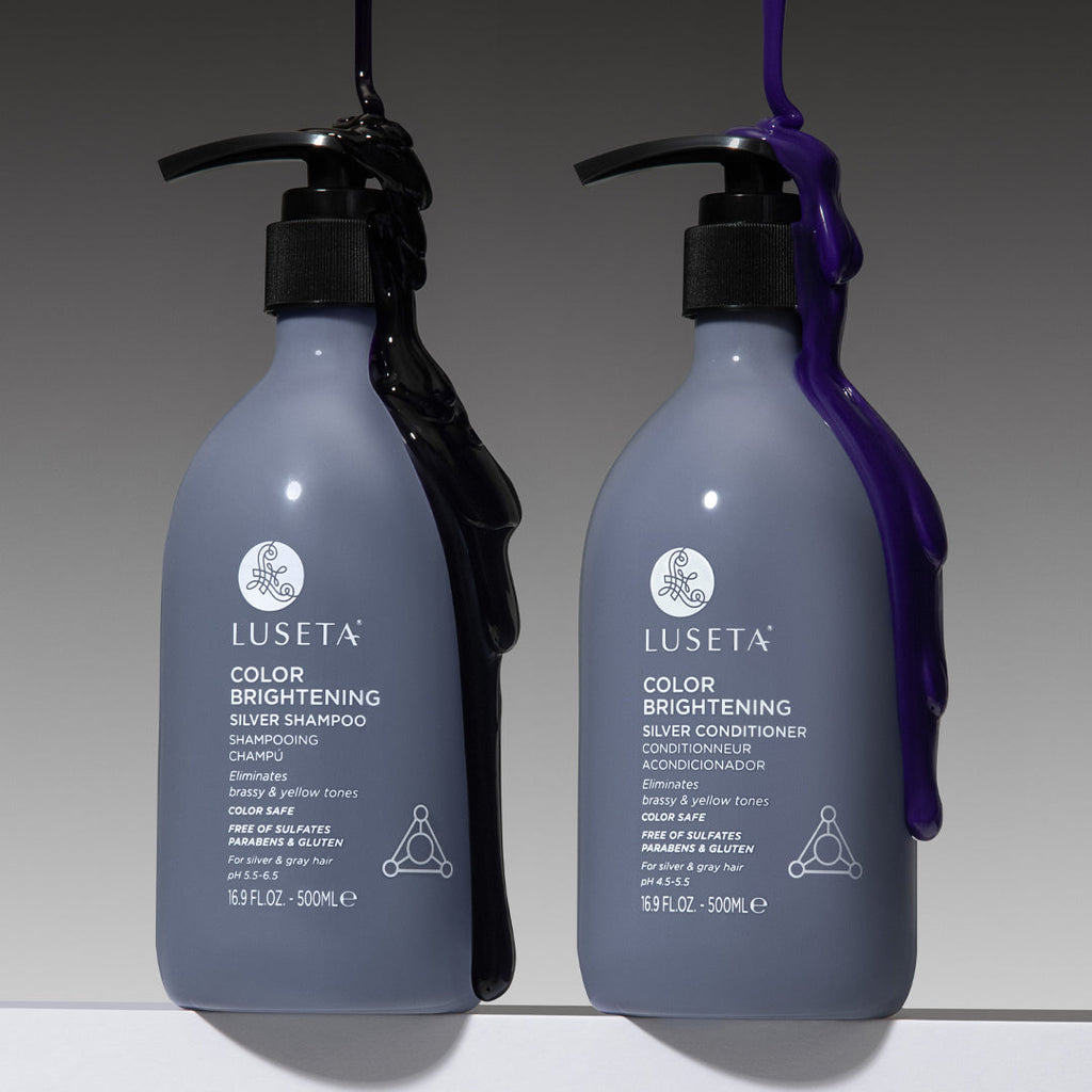 Color Brightening Silver Bundle Haircare Set Luseta Beauty 2 x 16.9oz 