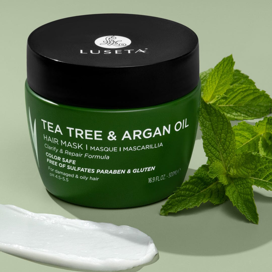 --Tea Tree & Argan Oil Hair Mask Hair Treatment Luseta Beauty 16.9oz --