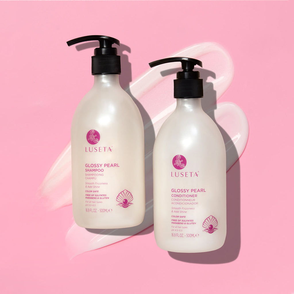Glossy Pearl Bundle Shampoo & Conditioner Set Luseta Beauty 