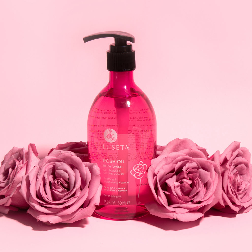 Rose Oil Body Wash - Luseta Beauty