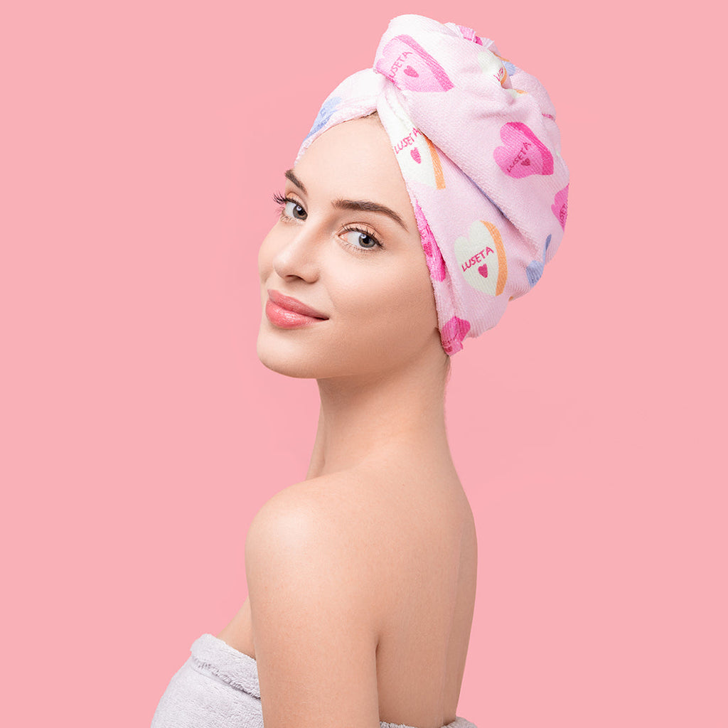 Hair Towel Wrap Tools & Acessories Luseta Beauty Heart 