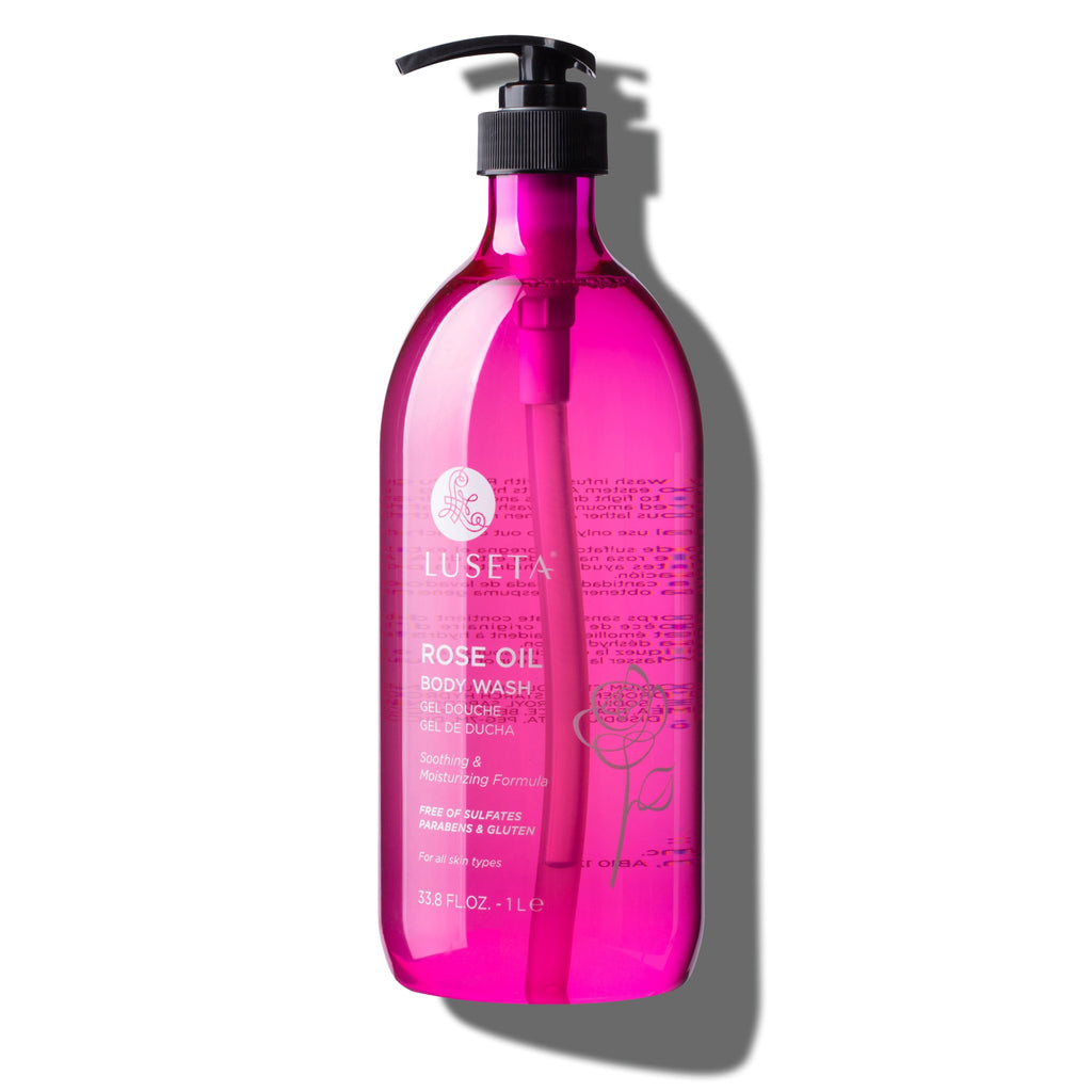 Rose Oil Body Wash - Luseta Beauty