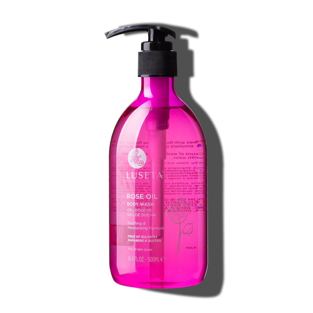 Rose Oil Body Wash - Luseta Beauty