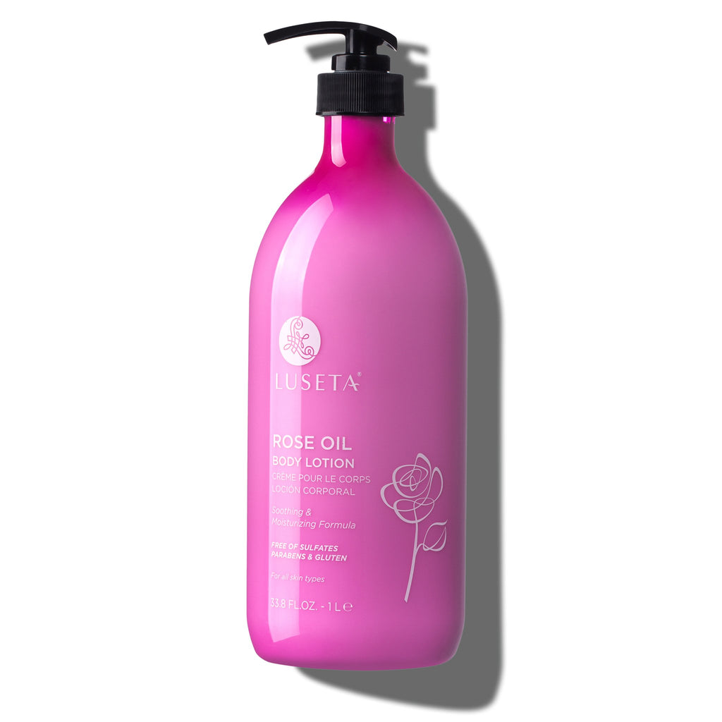 Rose Oil Body Lotion - Luseta Beauty