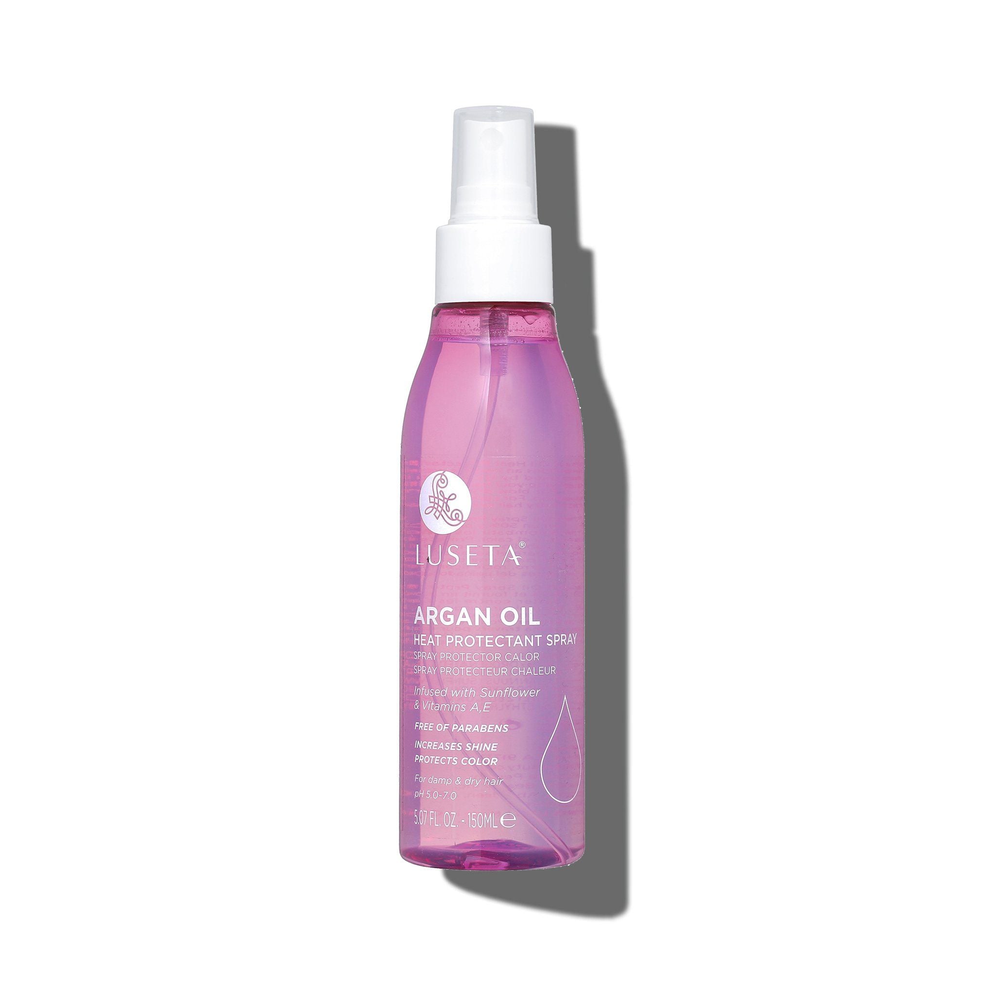 Argan Oil Heat Protectant Spray (8.5oz) by Luseta Beauty