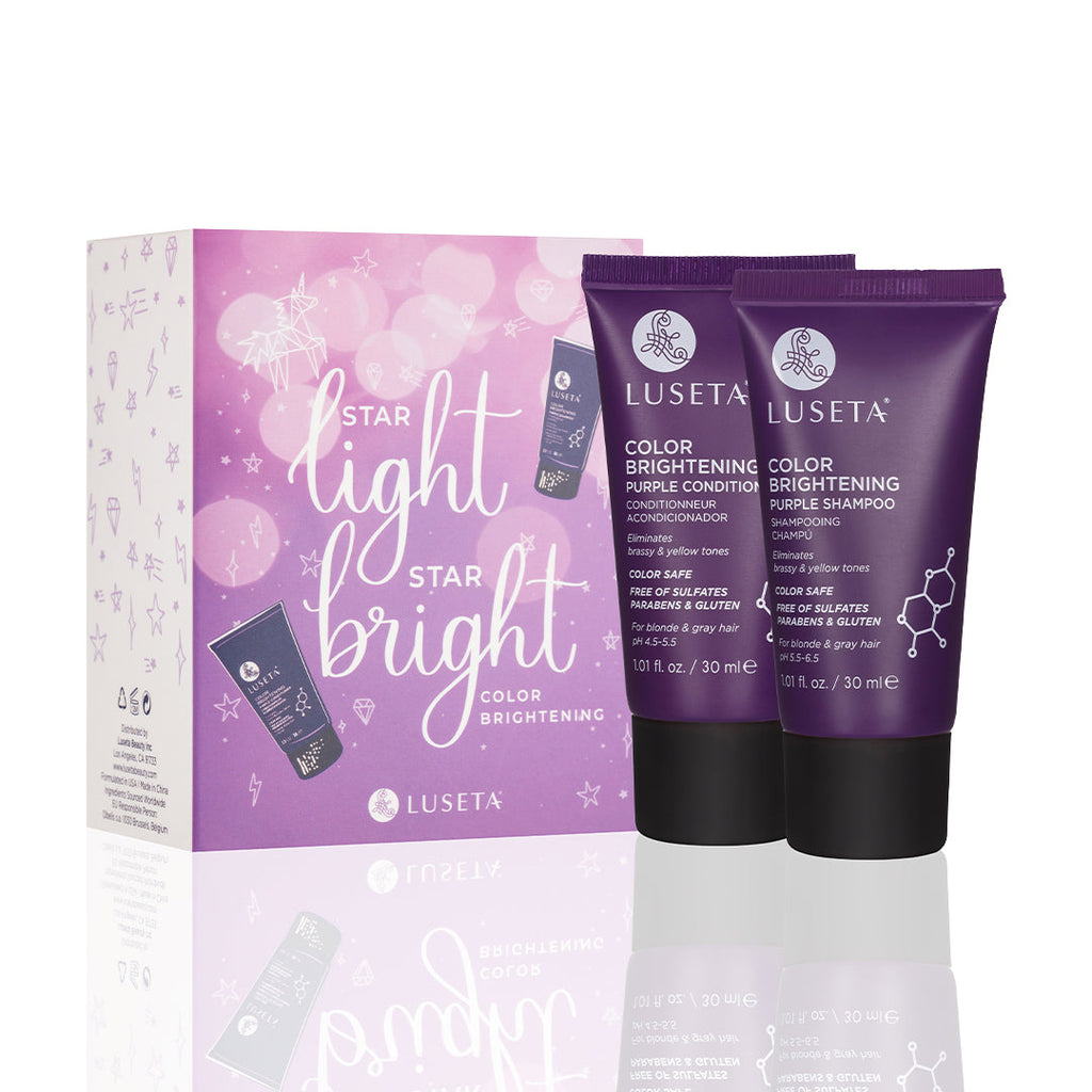Color Brightening Travel Set Duo Shampoo & Conditioner Set Luseta Beauty 