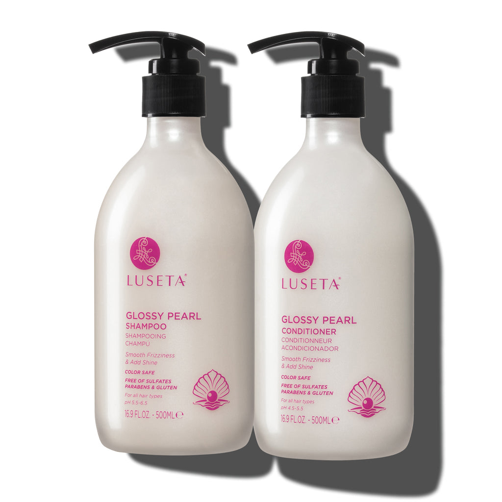 Glossy Pearl Bundle Shampoo & Conditioner Set Luseta Beauty 