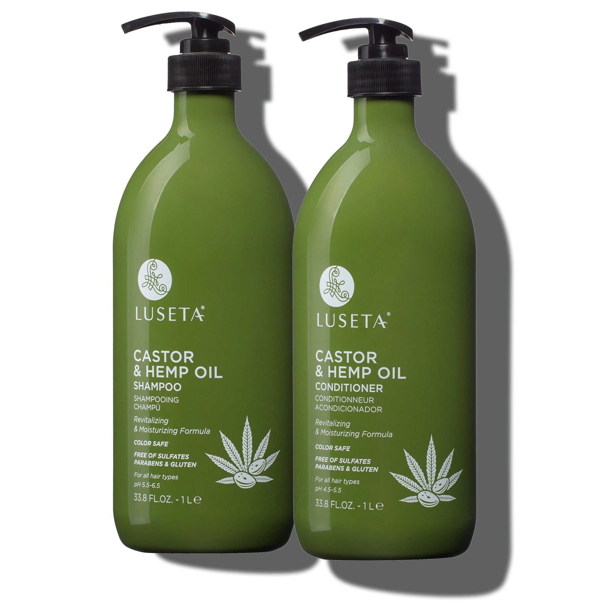 --Castor & Hemp Oil Bundle - Luseta Beauty--