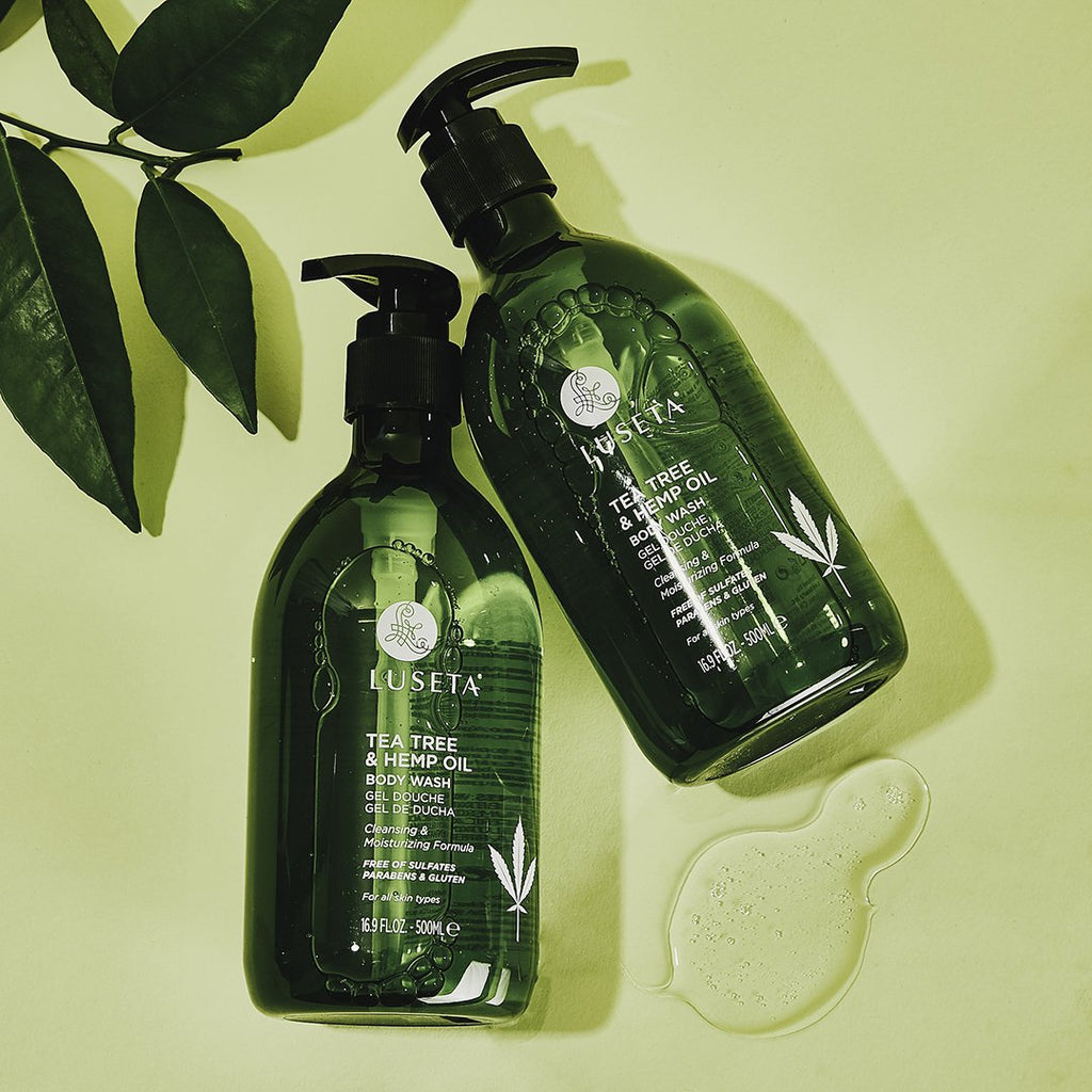 Tea Tree & Hemp Oil Body Wash - Luseta Beauty