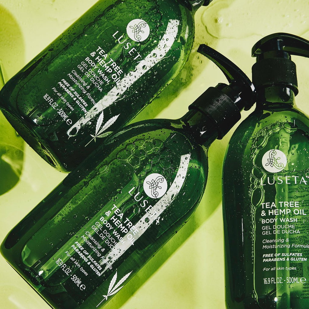 Tea Tree & Hemp Oil Body Wash - Luseta Beauty