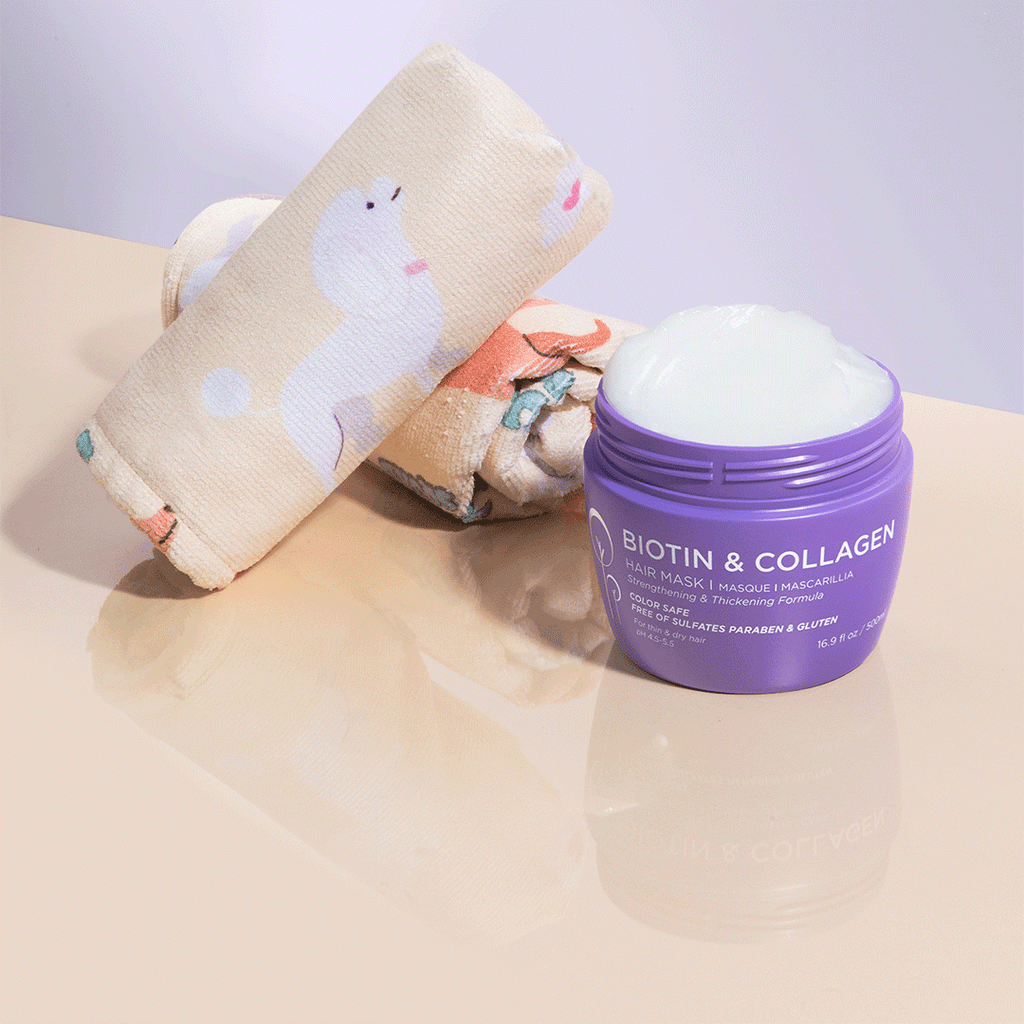 Hair Towel Wrap + Hair Mask Bundle Hair Treatment Luseta Beauty Animal + Mask 