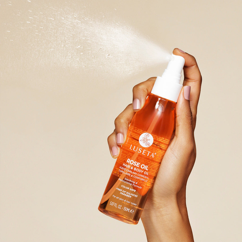 Rose Oil Body & Hair Oil Hair Treatment Luseta Beauty 5.07oz 